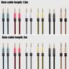 3.5mm To 3.5mm Stereo Sound Cable, 3.5mm 1/8" Male To 3.5mm 1/8" Male TRS Bidirectional Stereo Sound Cable for Guita