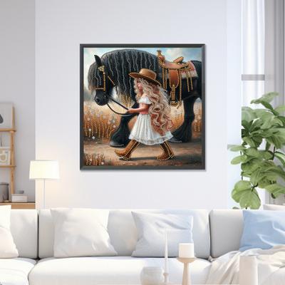 Rhinestone Painting Kit Irregular Shape Waterproof Canvas DIY Rhinestone Art Kit Therapeutic Painting Activity for Adults Home Decor Gift 30x30cm