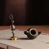 Mini Teapot Pendant Waterproof Phone Chain Cartoon Little Teapot Keychain  Women Men