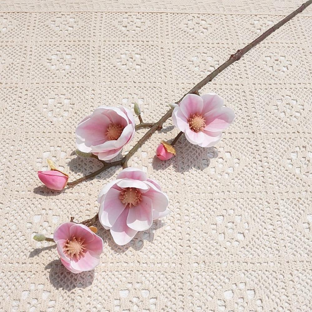 Floral Art Artificial Magnolia Branches 78cm Artificial Orchid Flowers  Wedding Party Decor