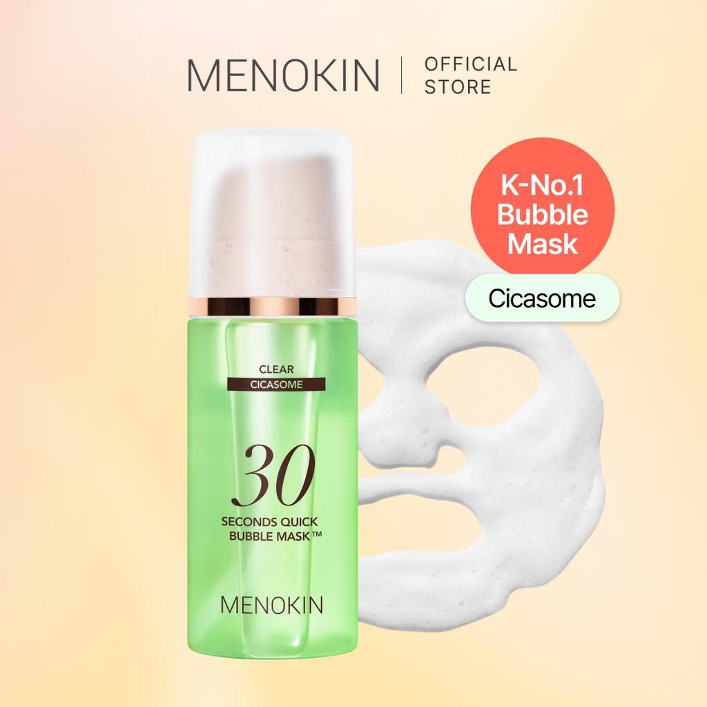 Menokin 30 Seconds Quick Bubble Mask 95ml, 5 Types To Choose, Korean Glass Skin Facial Mask, 70 Uses