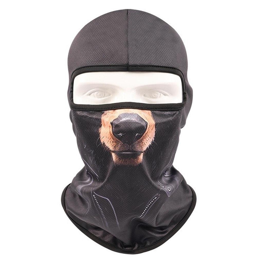 3D Printed Animal Pattern Funny Ski Mask Full Coverage Novelty Headwear  For Men Woman