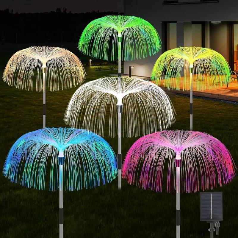 Outdoor LED Solar Lights 7 Colors Jellyfish Lamp Waterproof Solar Flowers Light For Garden Lawn Pathway Wedding Party Decoration
