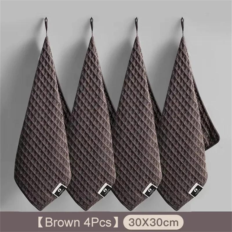 1/4Pcs Coffee Bar Cleaning Towels Super Absorbent Microfiber Cleaning Cloth Towel Home Barista Clean Tool Coffee Machine Cleaner