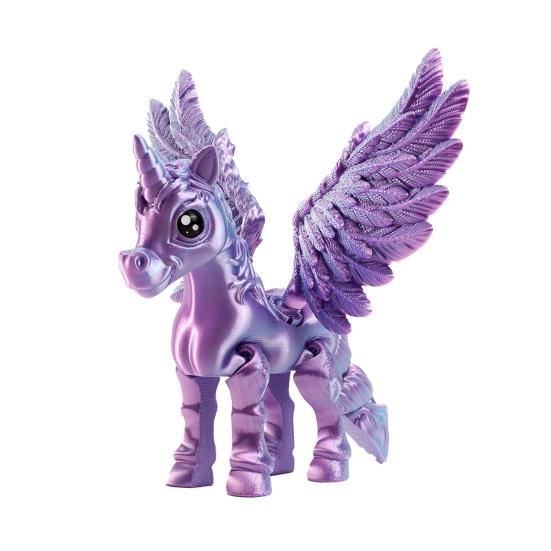3D Printed Horse Ornament Articulated Horse Winged Unicorn Toy Flexible Animal Fidget Toy with Movable Joints for Home Office Stress Relief Desktop