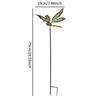Dragonfly Garden Stake Decorative Landscape Housewarmings Gift Garden Decor for Outside Courtyard Flower Pot Fence Farmhouse