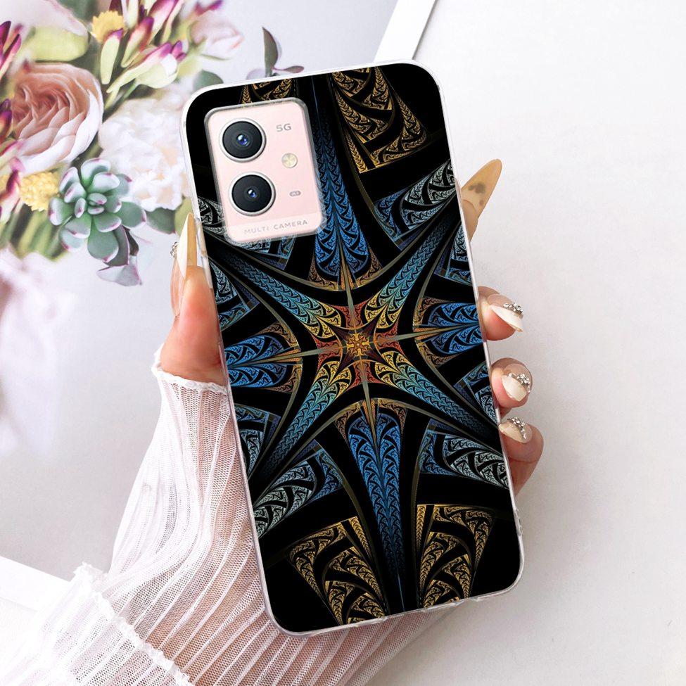 For Vivo Y33s 5G Clear Case Aesthetic Luxury Cute Cat Fashion Butterfly Funny Painted Casing For Vivo V2166A