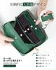 Long Genuine Large Coin Easy Access to Accordion Zipper Vertical Card Wallet [Aoita] Women's Wallet, Leather, Capacity, Box-Type Purse, Coins, Style,