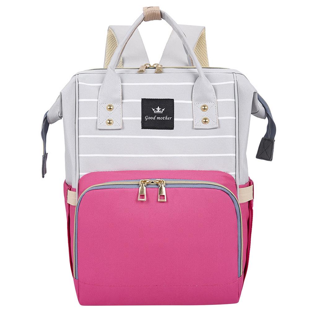 Windelrucksack, Baby-Personalisierter Windelrucksack, Multifunktionaler Mama-Rucksack, Geeignet für Reisen und Outdoor