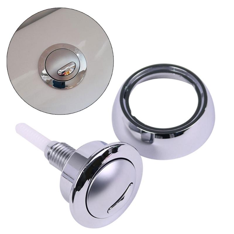 Water Saving Double Flush Toilet Button Water Efficient Button Upgrades for Quick Replacement on Tank Top Press Switches