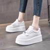 Small man thick-soled heightening little white shoes women's shoes 2025 new muffin shoes versatile ins trendy casual sports shoes