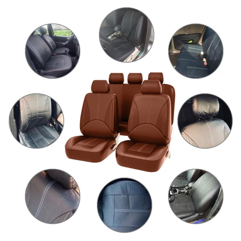 Eye-catching Full Set of Car for Seat Cover Print Protective Cover Cool Style Black Pet for Seat Cover for Bench Protect