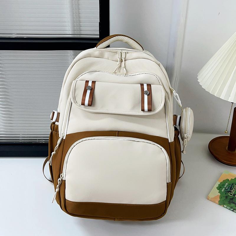 Schoolbag1011 winter new high value fashion light simple student bag tide Korean version large capacity travel backpack