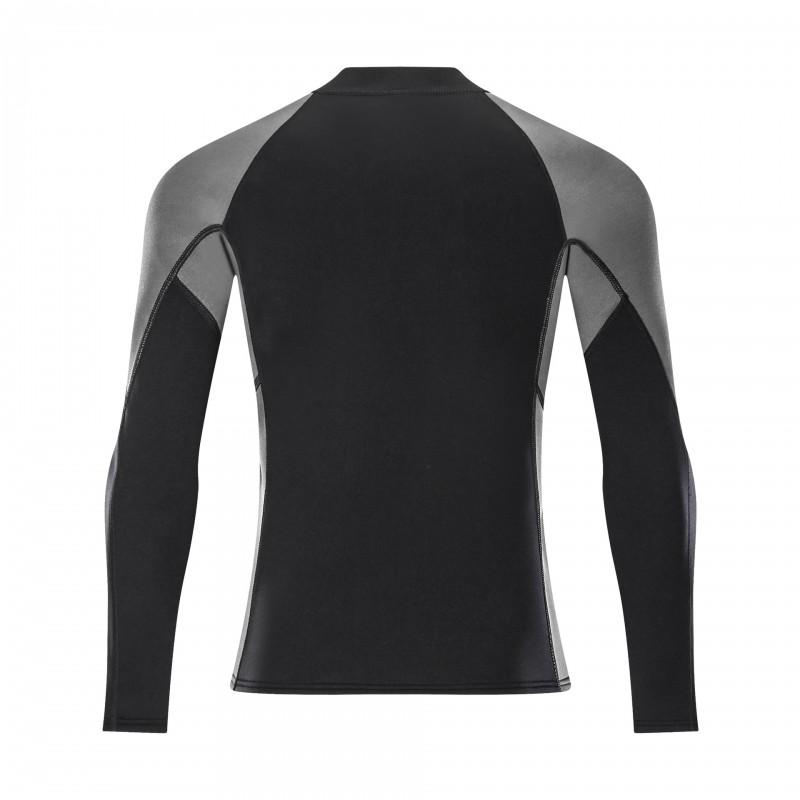 2mm Neoprene Wetsuit Top Men Women Thermal Insulated Long Sleeve Rash Guard Diving Snorkeling Surfing Swimming