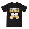 Awesome The Beer Of Bitcoin T-Shirts Men Round Neck  T Shirt Cryptocurrency BTC Crypto Short Sleeve Tee Shirt Clothing