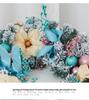 Enchanted Snowy Christmas Rattan Wreath for Window and Mall Displays