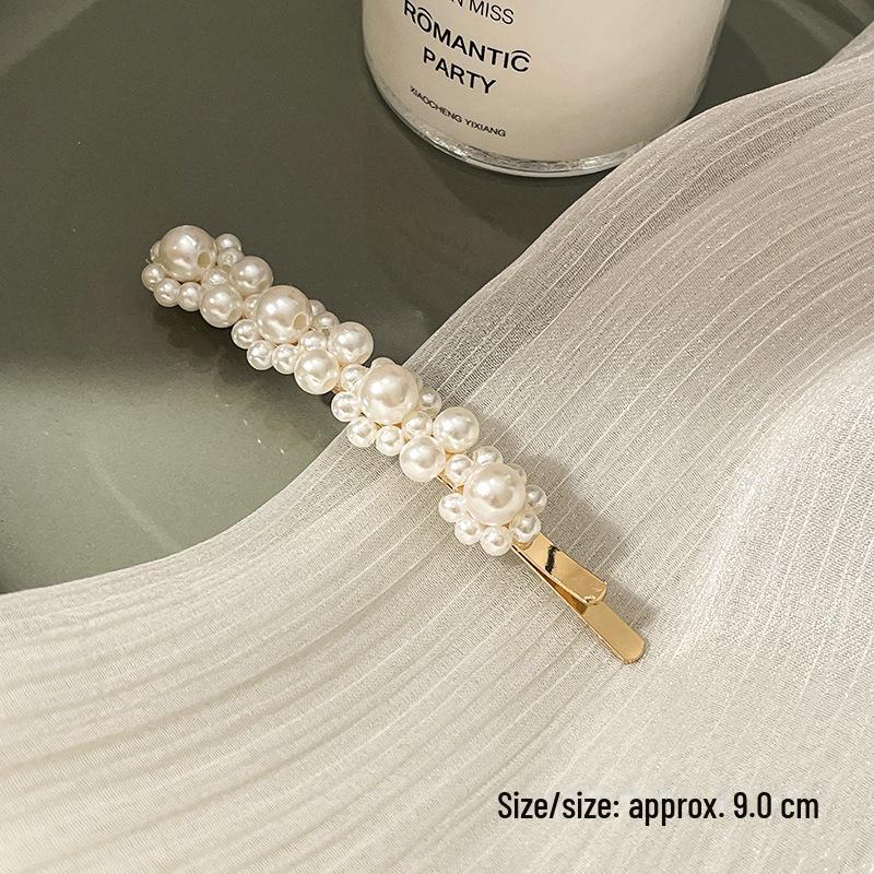 Korean Pearl Hairpin - Trendy Side Clip for Women and Girls