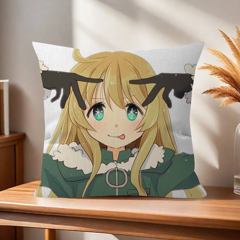 Anime Girls LLast Tour   Maple Design Cushion Cover Happy Autumn Harvest Decor Holiday Decorati Pillow Cover