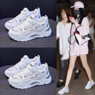 Spring New Korean Version Ins Dad Shoes Female Students Versatile Platform Sneakers Female Street Photography Casual 811-1