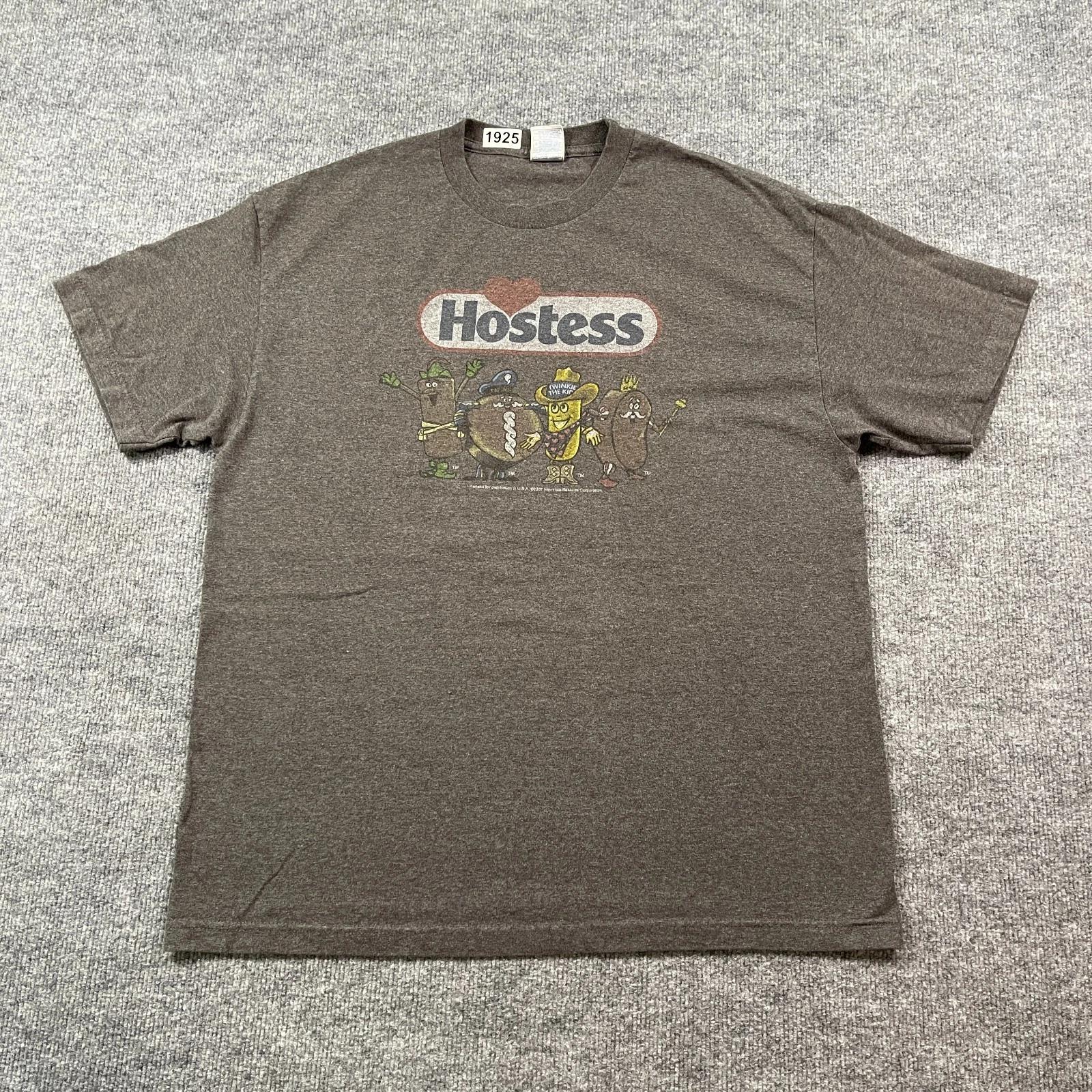 

Vintage 2007 Hostess Snacks Twinkle The Kid Shirt XL 23x30 Gray S