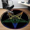 1pc Baphomet, Occult Office Round Area Rug, Under Office Chairs Bedroom Living Room Home Decor, Room Deco, Available in Various Sizes