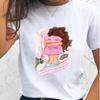 Women T-shirts Watercolor Female T Tee Cartoon Clothes 90s Trend Cute Short Sleeve Casual Shirt Fashion Top Graphic Tshirt