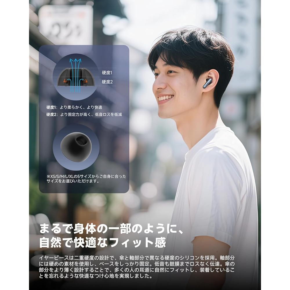 EarFun Air Pro 4i Wireless Earphones Bluetooth 5.4/50dB Hybrid ANC Reduction/Hi-Res LDAC Compatible/3D Sound/11mm Titanium