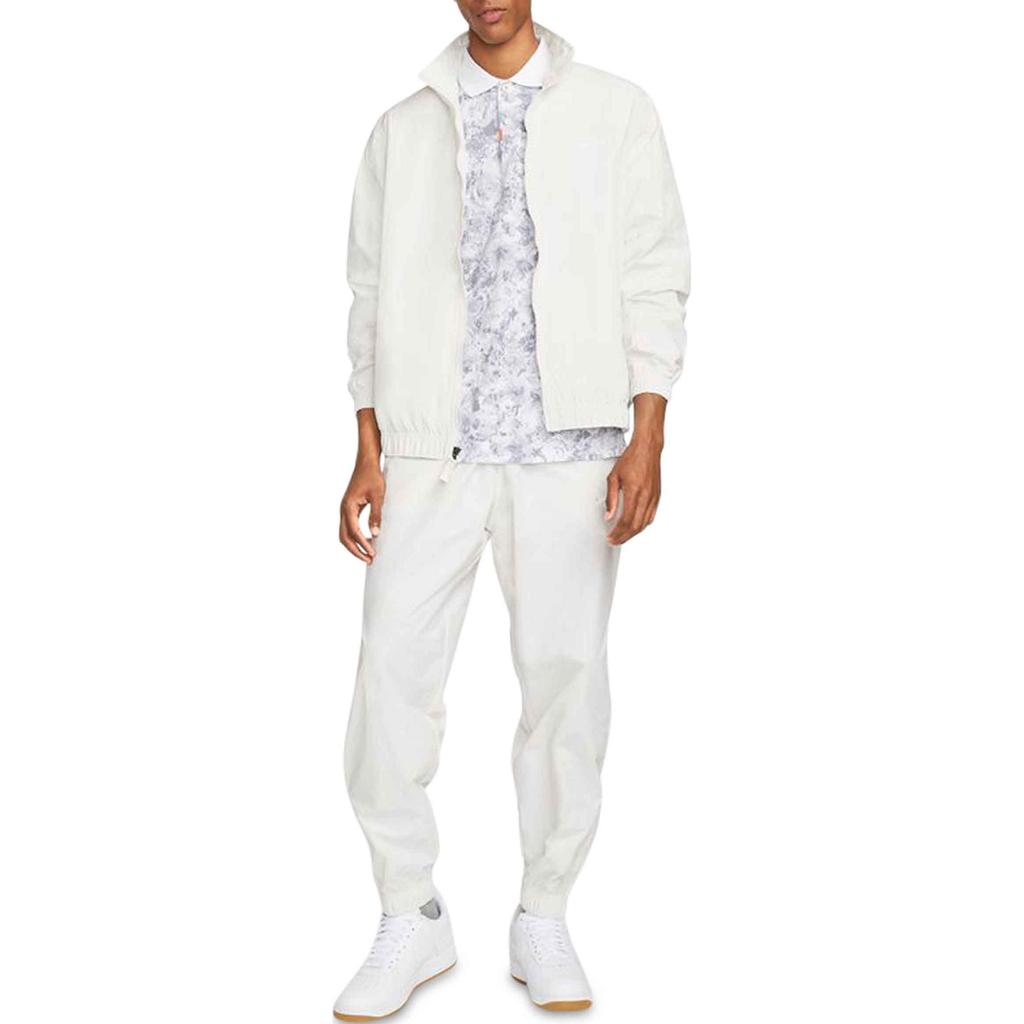 Nike Solid Color Zip-Up Fitted Long Sleeve Jacket Men Jackets White DQ5200-030