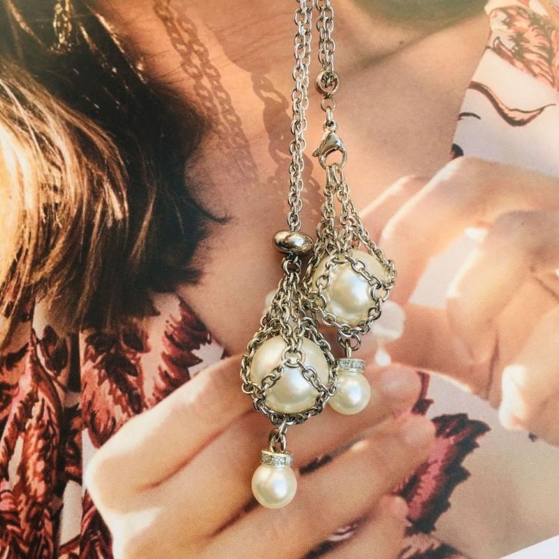 Natural Crystal Holder Necklace Colorful Stone Mesh Pocket Pendant Choker Adjustable Chain Neckchains for Women Girl