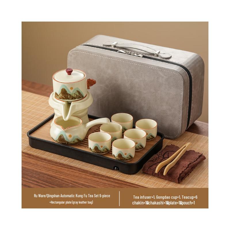 

Qingshan Ru Kiln Automatic Chinese Tea Set