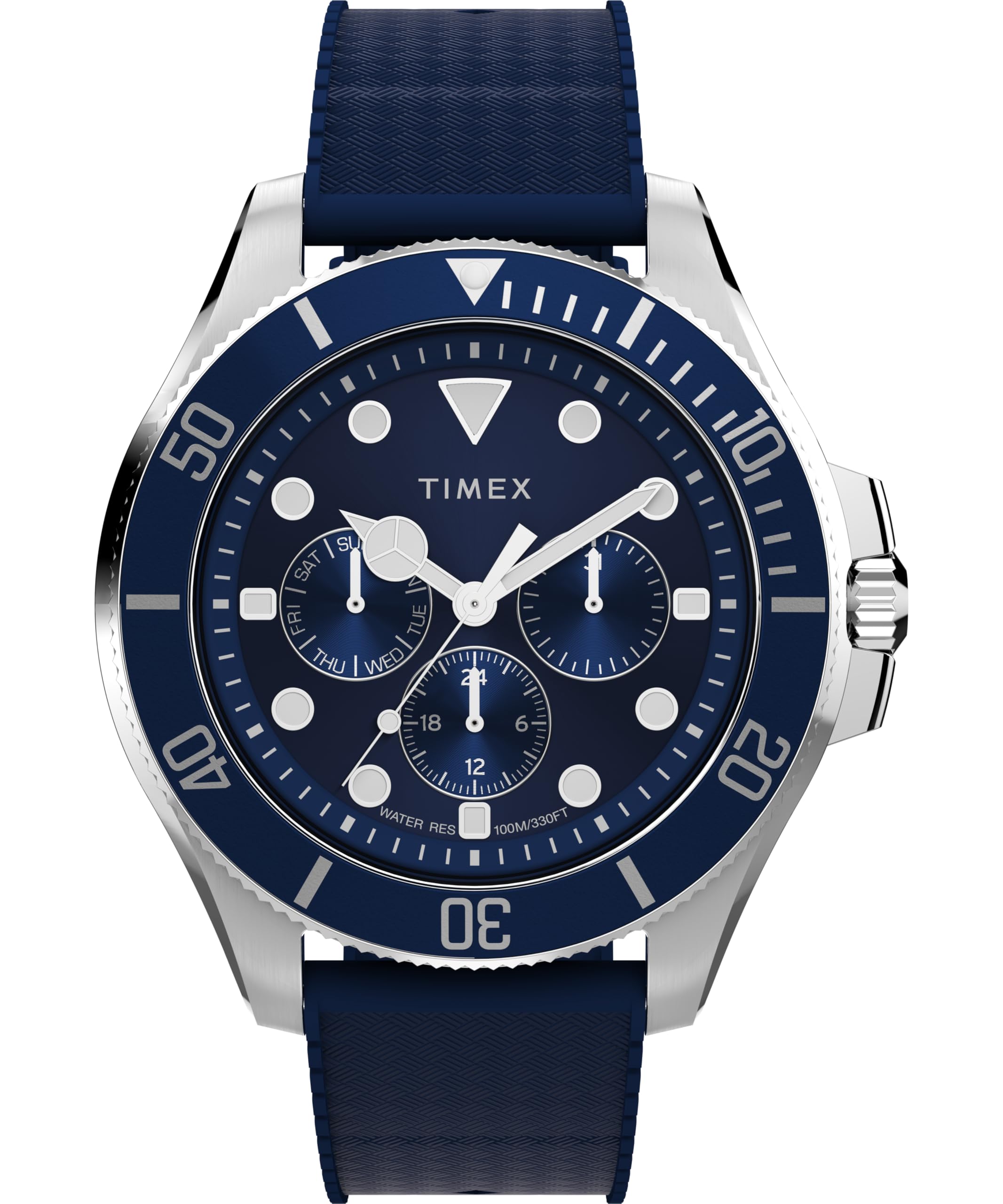 Harborside Watch Quartz 100M Water Resistant Mineral Glass Blue Dial TW2Y33400 [TIMEX] Men s [Authentic] синий