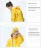 Children's Cartoon Raincoat with Backpack Space - Yellow Duck Design