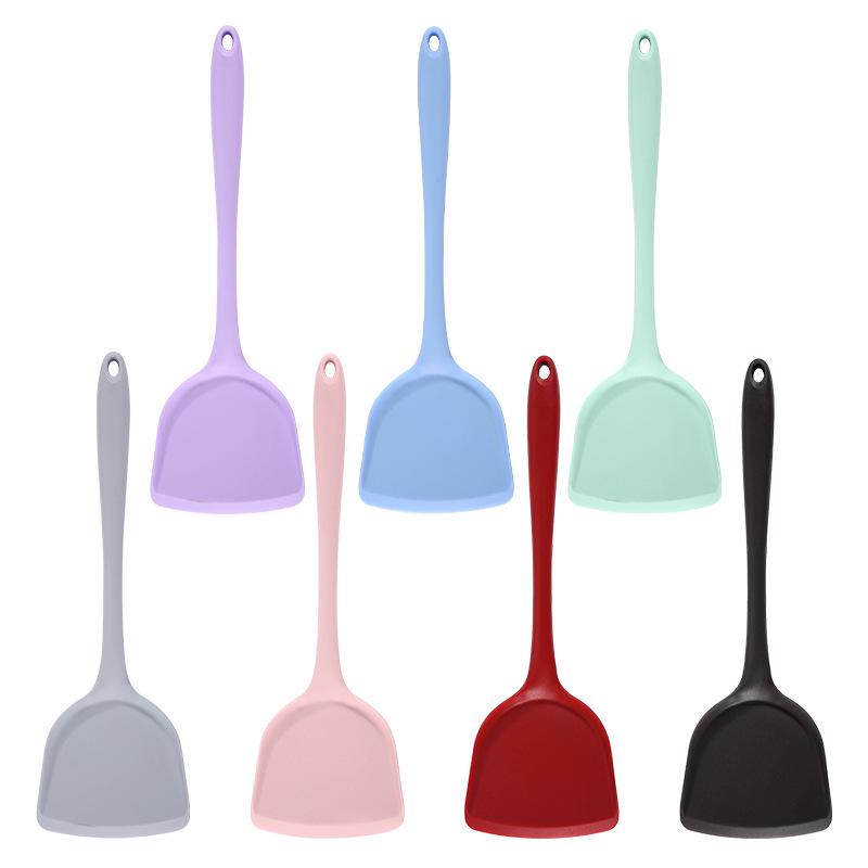 Silicone Kitchen Utensil Set: Ladle, Spatula, Scraper, Turner, Oil & Basting Brushes, Whisk, Tongs for Cooking & Baking.