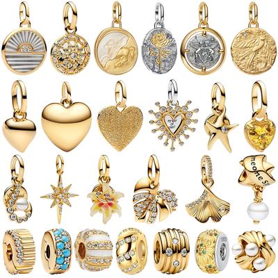 Vintage Copper Charms Plum Blossom Snake Seal Pendants Beads For Original Bracelets Necklace Women Diy Jewelry Gift