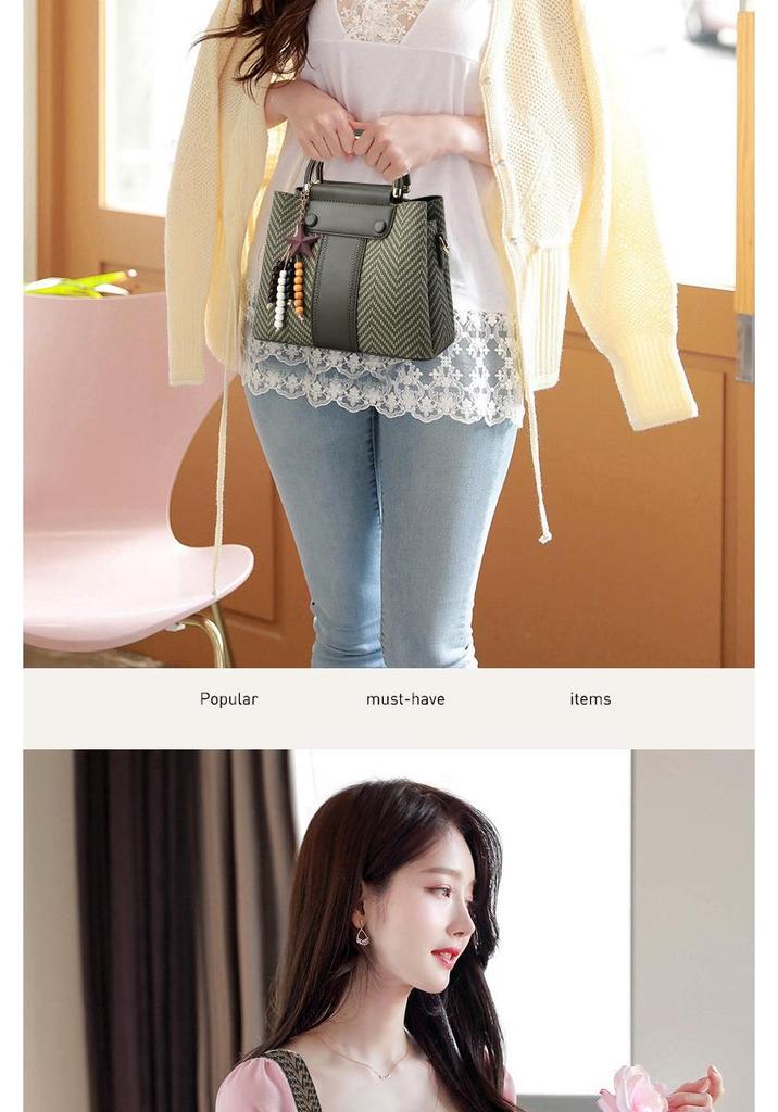 Women's Stylish Color Block Patchwork Shoulder Bag - 2026 Trendy Design, Large Capacity, Textured, Perfect for Commuting