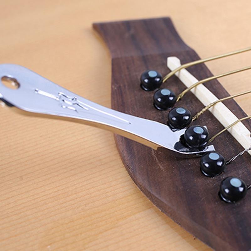 Guitar Bridge Pin Puller String Peg Remover Tool for Acoustic Guitar Maintenance Replacement Repair Parts Accessories