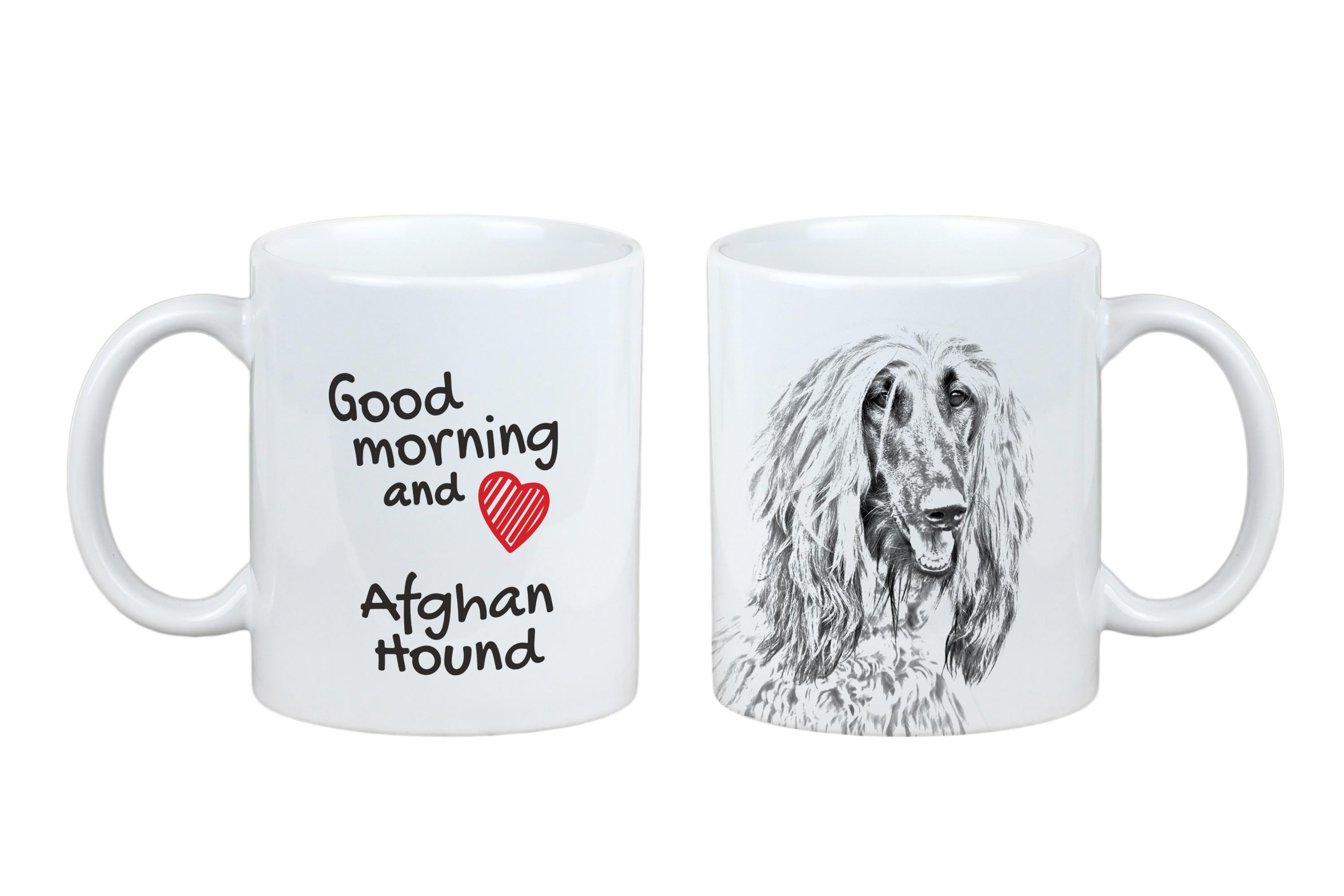 

Afghan Hound, Tazi - cup with a dog, personalized cup with a print, a classic gift for everyone from the Art-Dog brand білий