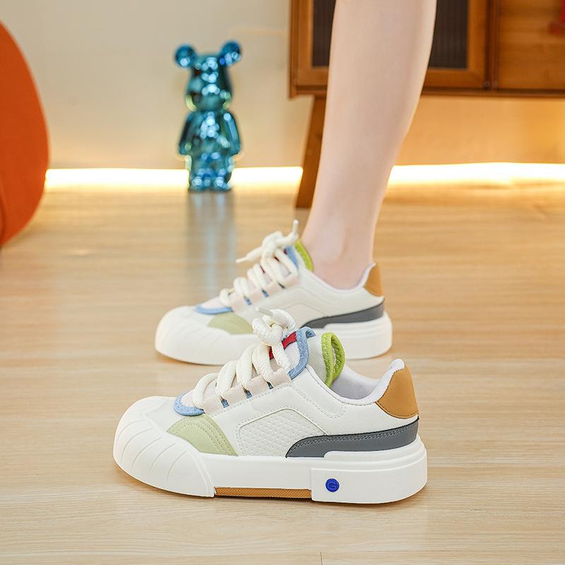 Spring Autumn Girls White Shoes Platform Sports Tide Leisure Women Shoes.