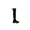 Yuanlitong 2025 Leg Jingbei~ Thick medium heel thick sole long tube elastic boots women's boots over knee boots women's shoes