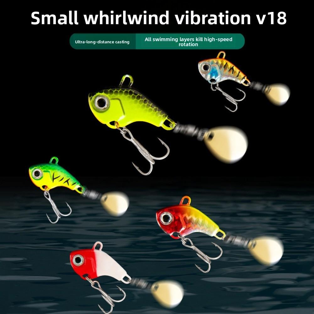 5pcs Spinners Fishing Lures Kit Rotating Glitter Fishing Lures Hooks  Fishing Tool