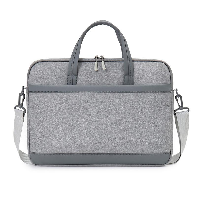 

TS JYL laptop bag,Unisex Large Laptop Bag Conference Commute Briefcase Air Cushion Shockproof Shoulder Handheld 15 inches серый