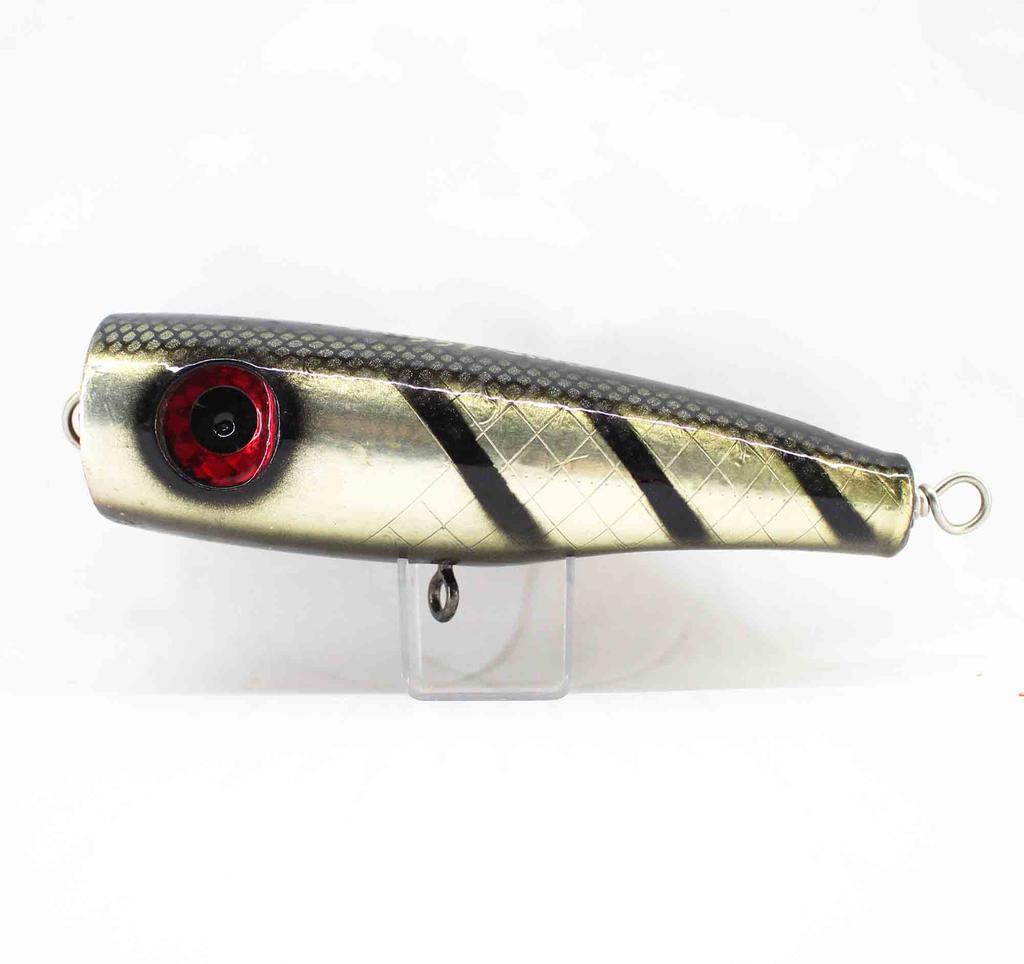 Maggy Gara Popper Short 100g Lure Black Stripes (2006)