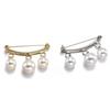 Pearl Fixed Strap Pendant Brooch, Safety Pin Design, Sweater Cardigan Clip Decoration Brooch