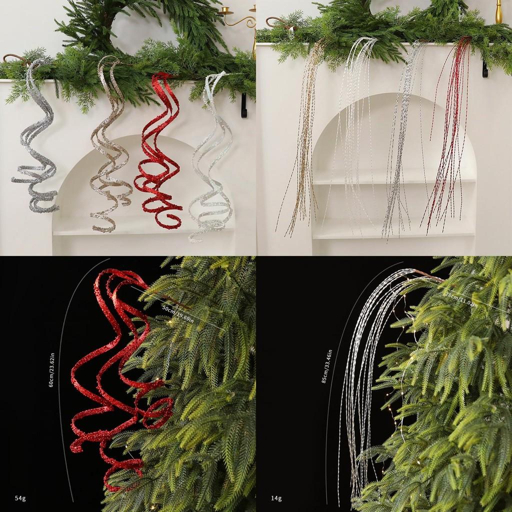 Branch Christmas Tree Ornament With Plastic Material Holiday Home Decor Props