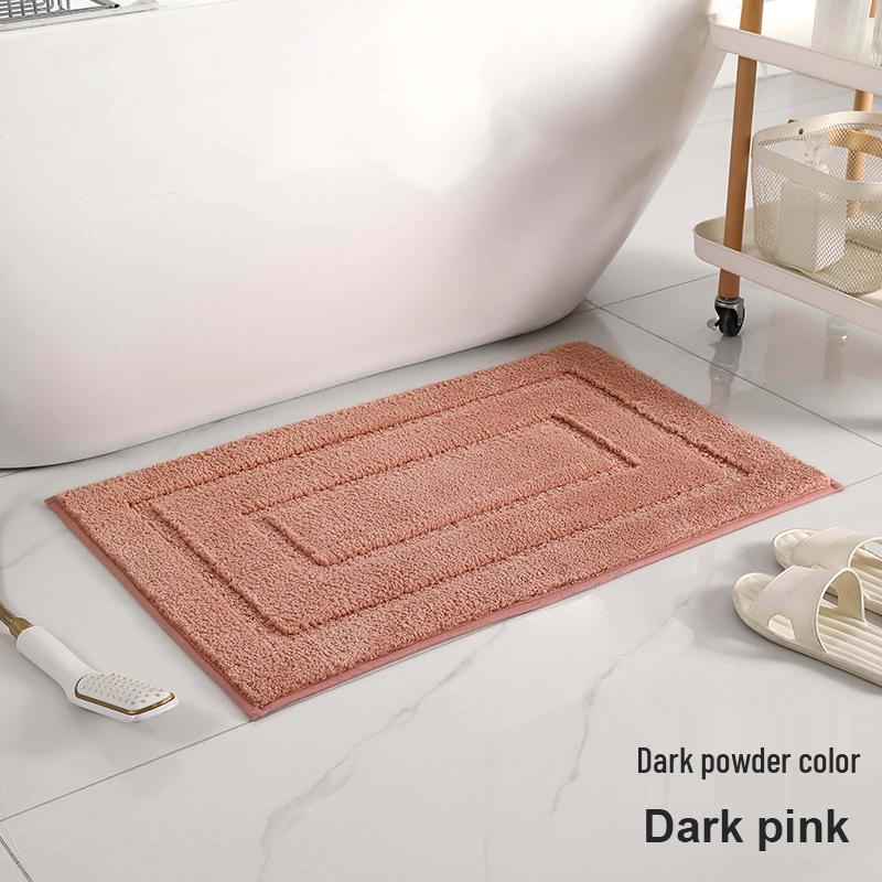 Superfiber Recycled Non-slip Bathroom Mat: Thick Jacquard, Strong Water Absorption