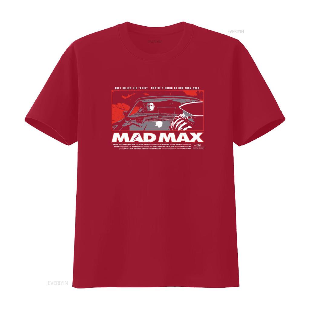 MAD MAX 1 Movie Poster T Shirt Black Available in All Sizes vintage Washed graphic Slightly Soft fashion homme Unisex
