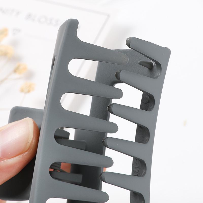 Matná obdélníková spona do vlasů v korejském stylu, 10,5 cm, pro drdoly a culíky