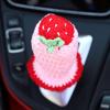 Crochet Shift Knob Cover, Universal Cute Handmade Strawberry Boho Car Accessories for Women, Car Shift Boots Knobs Cover Automotive Interior Fits Car