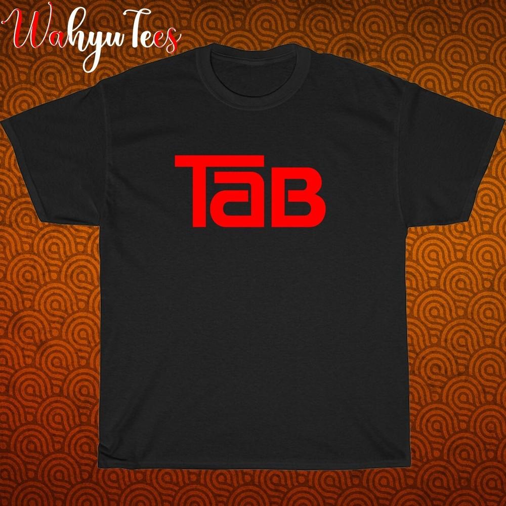 

New! TAB Cola Company Logo Black Grey Navy White Size S-5XL Unisex T-Shirt M