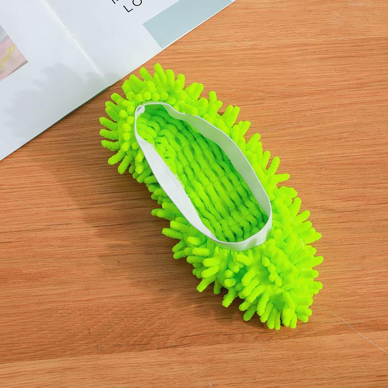 Papuci Mop Chenille Lavabili Pantofi de Curățat Podeaua cu Tălpi Detașabile Anti-Alunecare Pantofi Mop de Praf pentru Curățarea Casei pentru Bărbați Femei